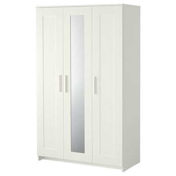 IKEA BRIMNES Szafa/3 drzwi, biały, 117x190 cm
