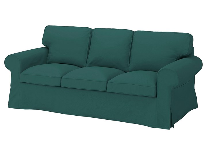 IKEA EKTORP Sofa 3-osobowa, Totebo ciemnoturkusowy, Szerokość: 218 cm