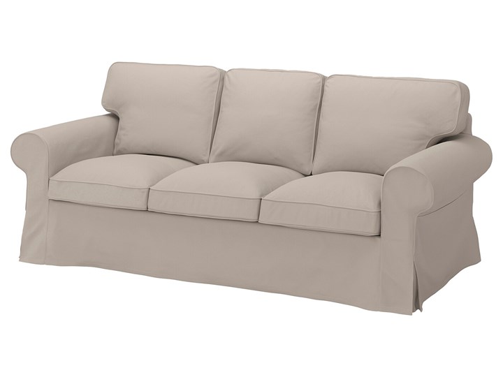 IKEA EKTORP Sofa 3-osobowa, Totebo jasnobeżowy, Szerokość: 218 cm