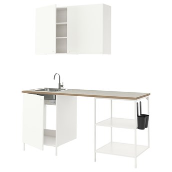 IKEA ENHET Kuchnia, biały, 183x63.5x222 cm