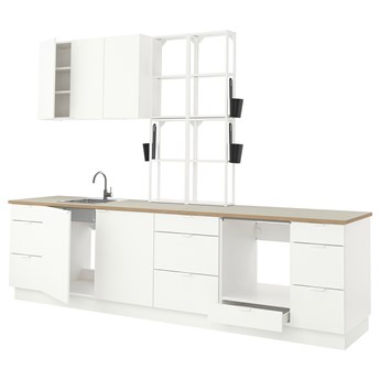 IKEA ENHET Kuchnia, biały, 323x63.5x241 cm