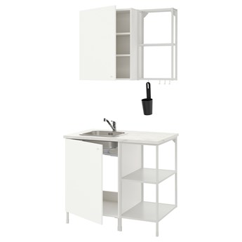 IKEA ENHET Kuchnia, biały, 103x63.5x222 cm