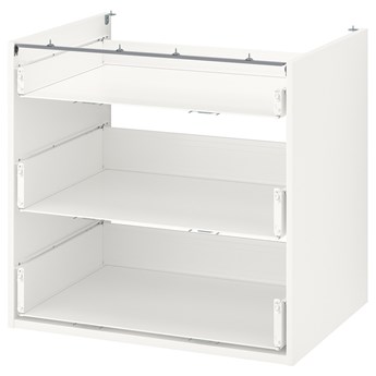IKEA ENHET Szafka stojąca/3 szuflady, biały, 80x60x75 cm