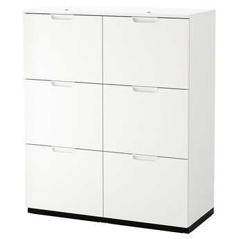 IKEA GALANT Kombinacja z teczkami, Biały, 102x120 cm