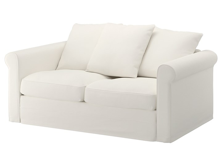 IKEA GRÖNLID Sofa 2-osobowa, Inseros biały, Wysokość z poduchami oparcia: 104 cm Materiał obicia Tkanina Wielkość Dwuosobowa