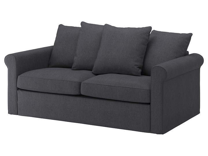 IKEA GRÖNLID Sofa 2-osobowa rozkładana, Sporda ciemnoszary, Wysokość łóżka: 53 cm