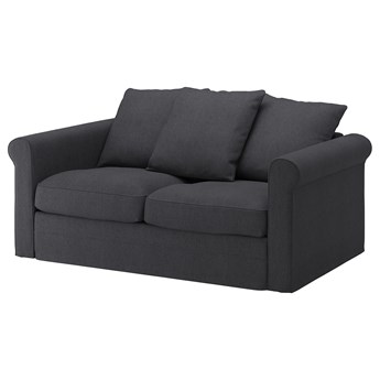IKEA GRÖNLID Sofa 2-osobowa, Sporda ciemnoszary, Wysokość z poduchami oparcia: 104 cm