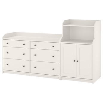 IKEA HAUGA Regał, Biały, 208x116 cm