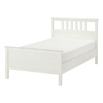 IKEA HEMNES Rama łóżka, biała bejca/Luröy, 120x200 cm