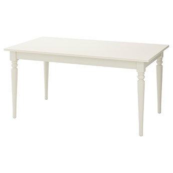IKEA INGATORP Stół rozkładany, Biały, 155/215x87 cm