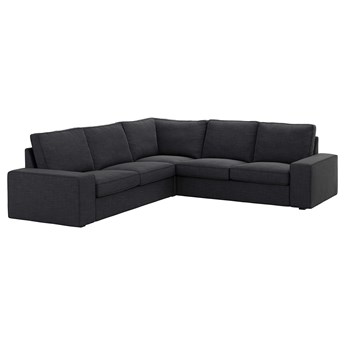 IKEA KIVIK Sofa narożna 4-osobowa, Hillared antracyt, Głębokość: 95 cm