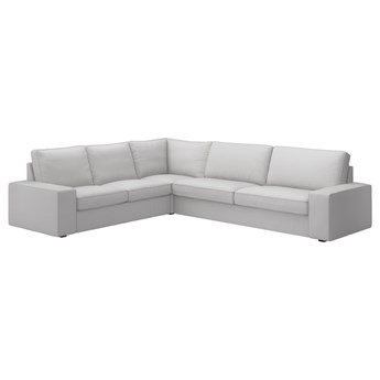 IKEA KIVIK Sofa narożna 5-osobowa, Orrsta jasnoszary, Głębokość: 95 cm
