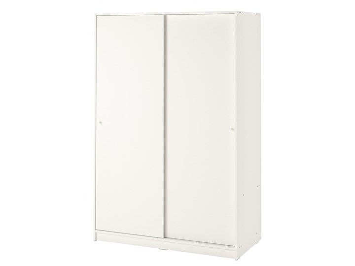 IKEA KLEPPSTAD Szafa z drzwiami przesuwanymi, biały, 117x176 cm Płyta laminowana Lustro Rodzaj drzwi Przesuwne