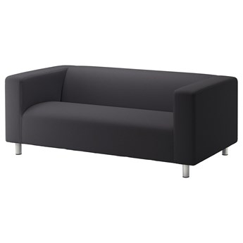 IKEA KLIPPAN Sofa 2-osobowa, Kabusa ciemnoszary, Szerokość: 180 cm