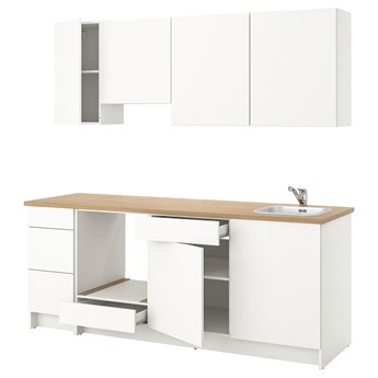 IKEA KNOXHULT Kuchnia, biały, 220x61x220 cm