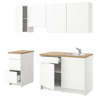 IKEA KNOXHULT Kuchnia, biały, 220x61x220 cm