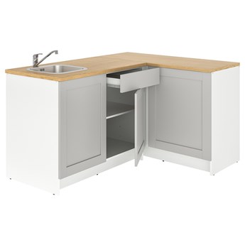 IKEA KNOXHULT Kuchnia narożna, szary, 183x122x91 cm