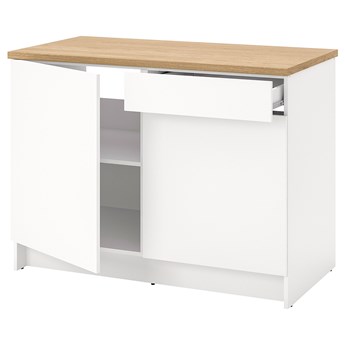 IKEA KNOXHULT Szafka stojąca, drzwi+szuflada, biały, 120 cm