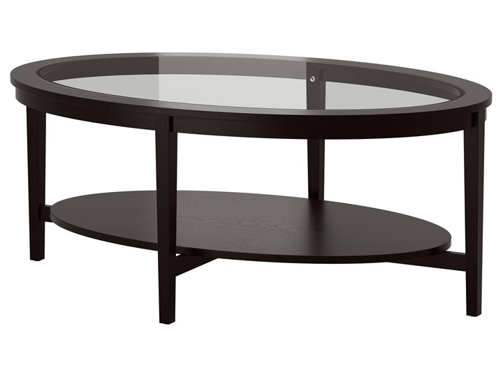 IKEA MALMSTA Stolik kawowy, czarnobrąz, 130x80 cm