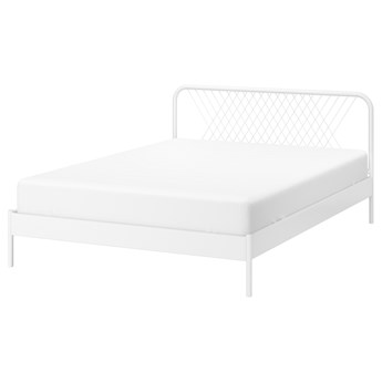 IKEA NESTTUN Rama łóżka, biały/Lönset, 140x200 cm