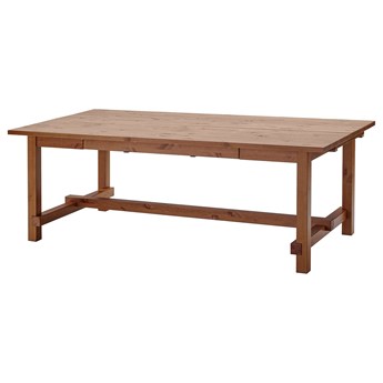 IKEA NORDVIKEN Stół rozkładany, Bejca patynowa, 210/289x105 cm