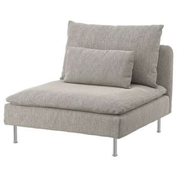 IKEA SÖDERHAMN Sekcja 1-osobowa, Viarp beż/brąz, Szerokość: 93 cm