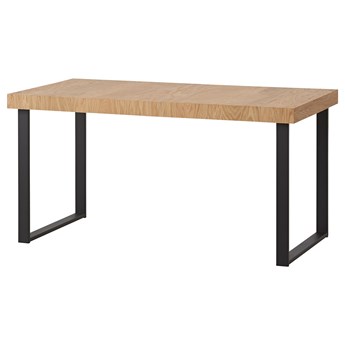IKEA TARSELE Stół rozkładany, okl dęb/czarny, 150/200x80 cm