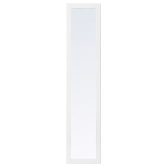 IKEA TYSSEDAL Drzwi z zawiasami, biały/lustro, 50x229 cm