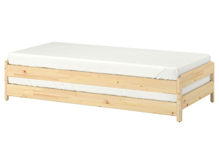 IKEA UTÅKER Łóżko sztaplowane, sosna, 80x200 cm Podwójne Drewno Kategoria Łóżka dla dzieci