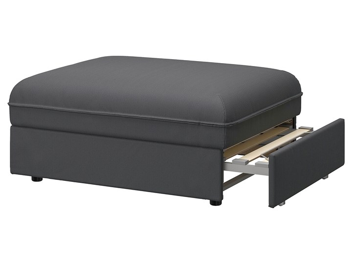 IKEA VALLENTUNA Moduł sofy rozkładanej, Kelinge antracyt, Szerokość: 80 cm Głębokość 100 cm Modułowe Powierzchnia spania 80x200 cm Boki Bez boków