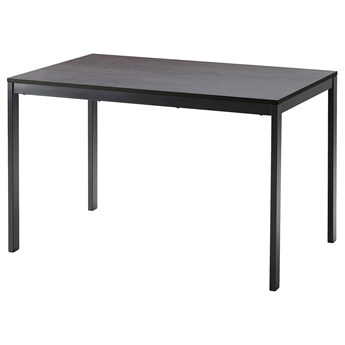 IKEA VANGSTA Stół rozkładany, Czarny/ciemnobrązowy, 120/180x75 cm