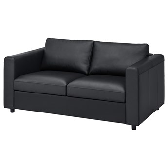 IKEA VIMLE Sofa 2-osobowa, Grann/Bomstad czarny, Wysokość z poduchami oparcia: 80 cm