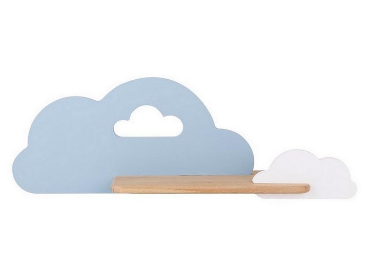 LED Kinkiet dla dzieci z półką CLOUD LED/5W/230V niebieski/biały