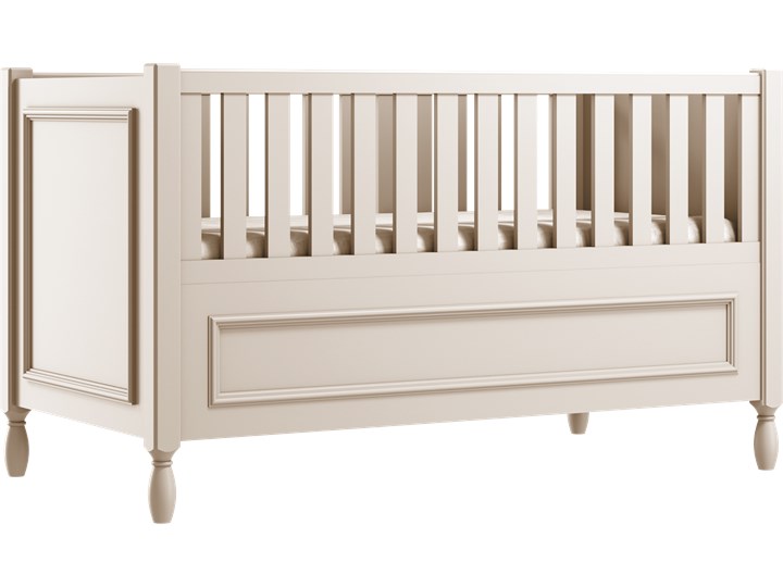 MAXIME Łóżeczko M1b , Kolor - Mastik Płyta MDF Rozmiar materaca 70x140 cm