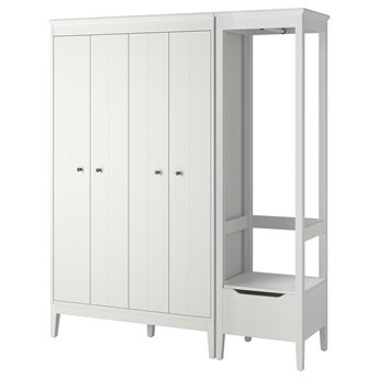 IKEA IDANÄS Kombinacja szafy, Biały, 180x59x211 cm