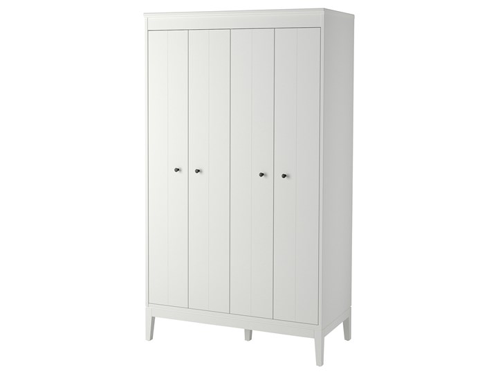 IKEA IDANÄS Szafa, biały, 121x211 cm Drewno Rodzaj frontów Mat Kategoria Szafy do garderoby
