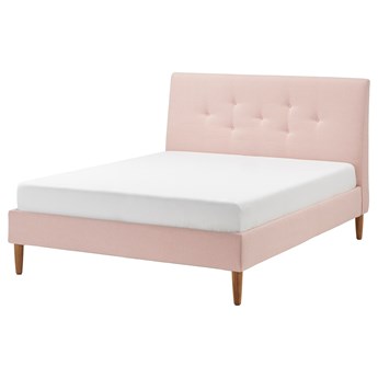 IKEA IDANÄS Tapicerowana rama łóżka, Gunnared bladoróżowy, 160x200 cm