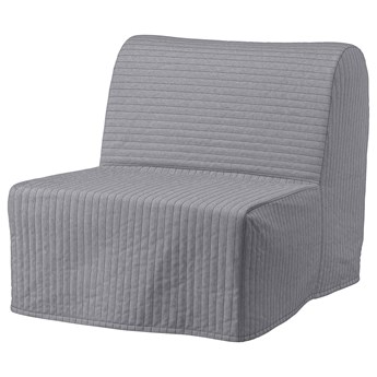 IKEA LYCKSELE HÅVET Fotel rozkładany, Knisa jasnoszary, Szerokość: 80 cm