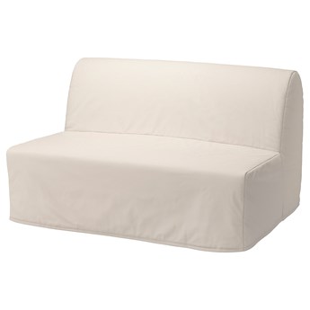 IKEA LYCKSELE HÅVET Sofa 2-osobowa rozkładana, Ransta naturalny, Szerokość: 142 cm
