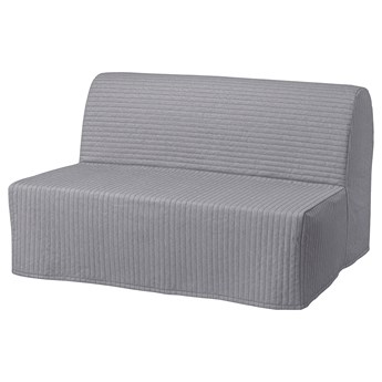 IKEA LYCKSELE MURBO Sofa 2-osobowa rozkładana, Knisa jasnoszary, Szerokość: 142 cm