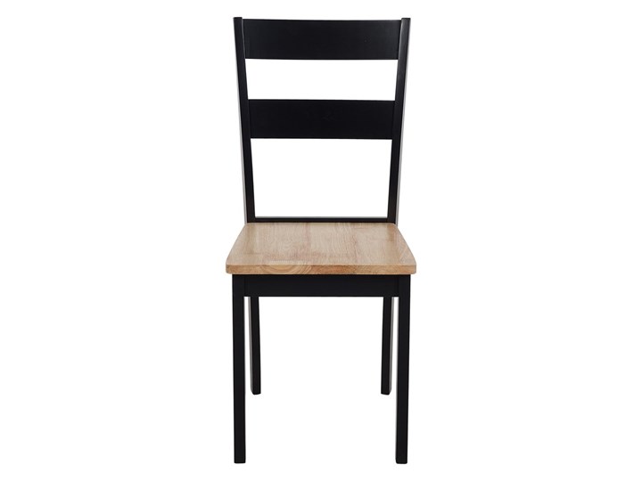 Beliani Zestaw do jadalni stół 150 x 90 cm i 6 krzeseł jasne drewno z czarnym styl skandynawski Pomieszczenie Jadalnia Kategoria Stoły z krzesłami