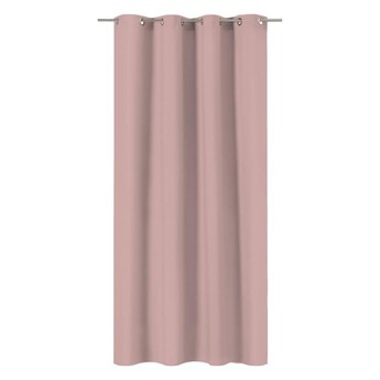 Zasłona Pharell różowa 140 x 280 cm na przelotkach Inspire