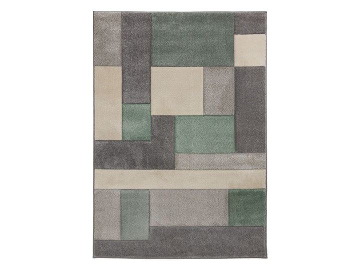 Zielono-szary dywan Flair Rugs Cosmos, 80x150 cm Syntetyk Dywany Juta Prostokątny Pomieszczenie Salon