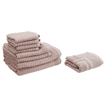 Komplet 9 ręczników bawełniany różowy ATAI kod: 4251682258593