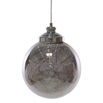 Lampa wisząca szklana srebrna BENI mała kod: 4251682247269
