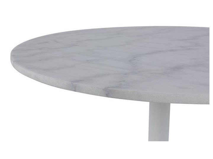 Biały stół na jednej nodze z marmurowym blatem Tarifa Rozkładanie Kamień Metal Wysokość 75 cm Wysokość 110 cm Kategoria Stoły kuchenne