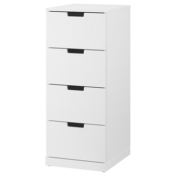 IKEA NORDLI Komoda, 4 szuflady, biały, 40x99 cm
