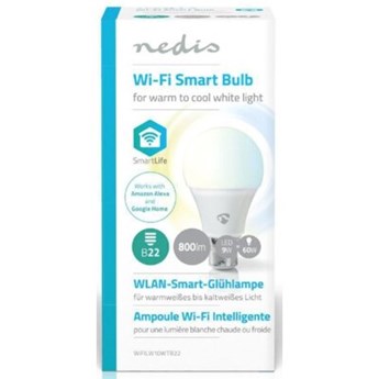 Inteligentna żarówka LED NEDIS WIFILW10WTB22 9W B22 WiFi