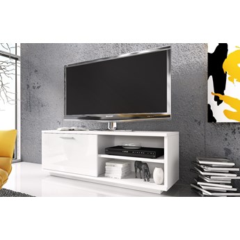 Komoda RTV GLAMOUR biały WYPRZEDAŻ MAGAZYNOWA
