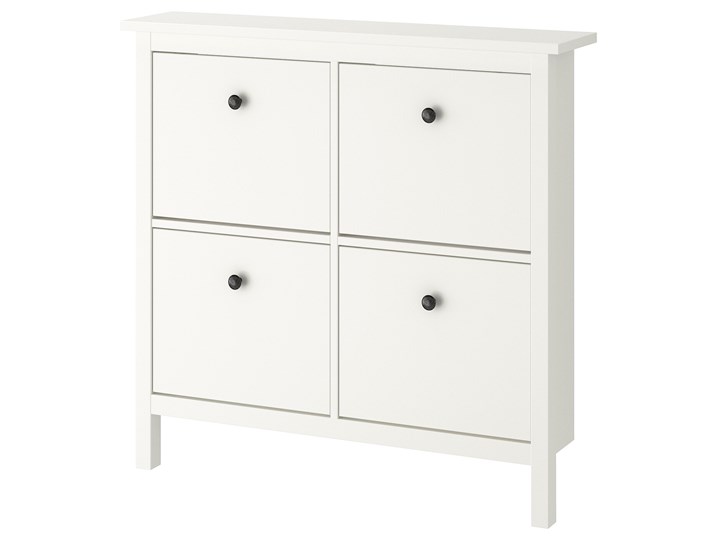 IKEA HEMNES Szafka na buty, 4 przegrody, biały, 107x22x101 cm Kategoria Szafki i regały Szerokość 107 cm Głębokość 22 cm Tworzywo sztuczne Drewno Płyta laminowana Płyta meblowa Płyta MDF Styl Tradycyjny
